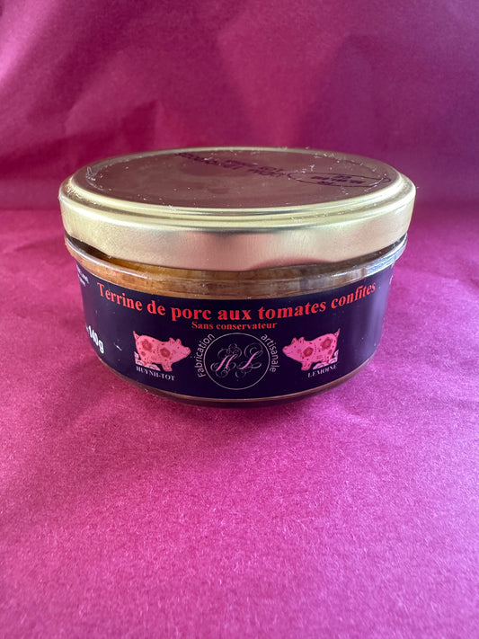 Terrine de porc aux tomates confites