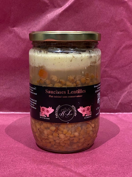 Saucisses lentilles